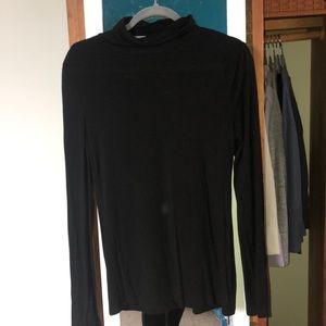 Black mock neck long sleeve